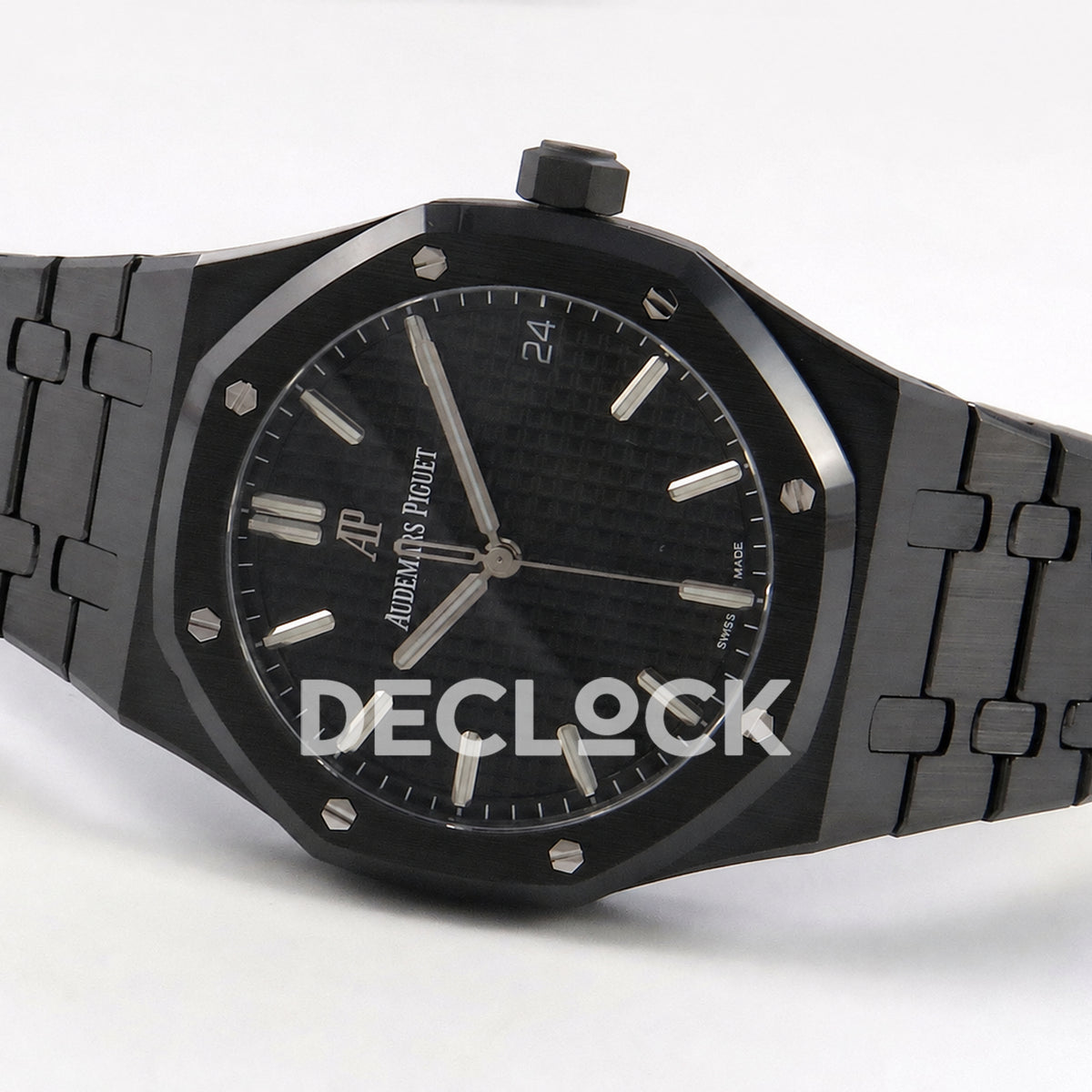 Audemars Piguet Royal Oak 41mm 15500 Black Ceramic ZF SA4302 Free Sprung Replica