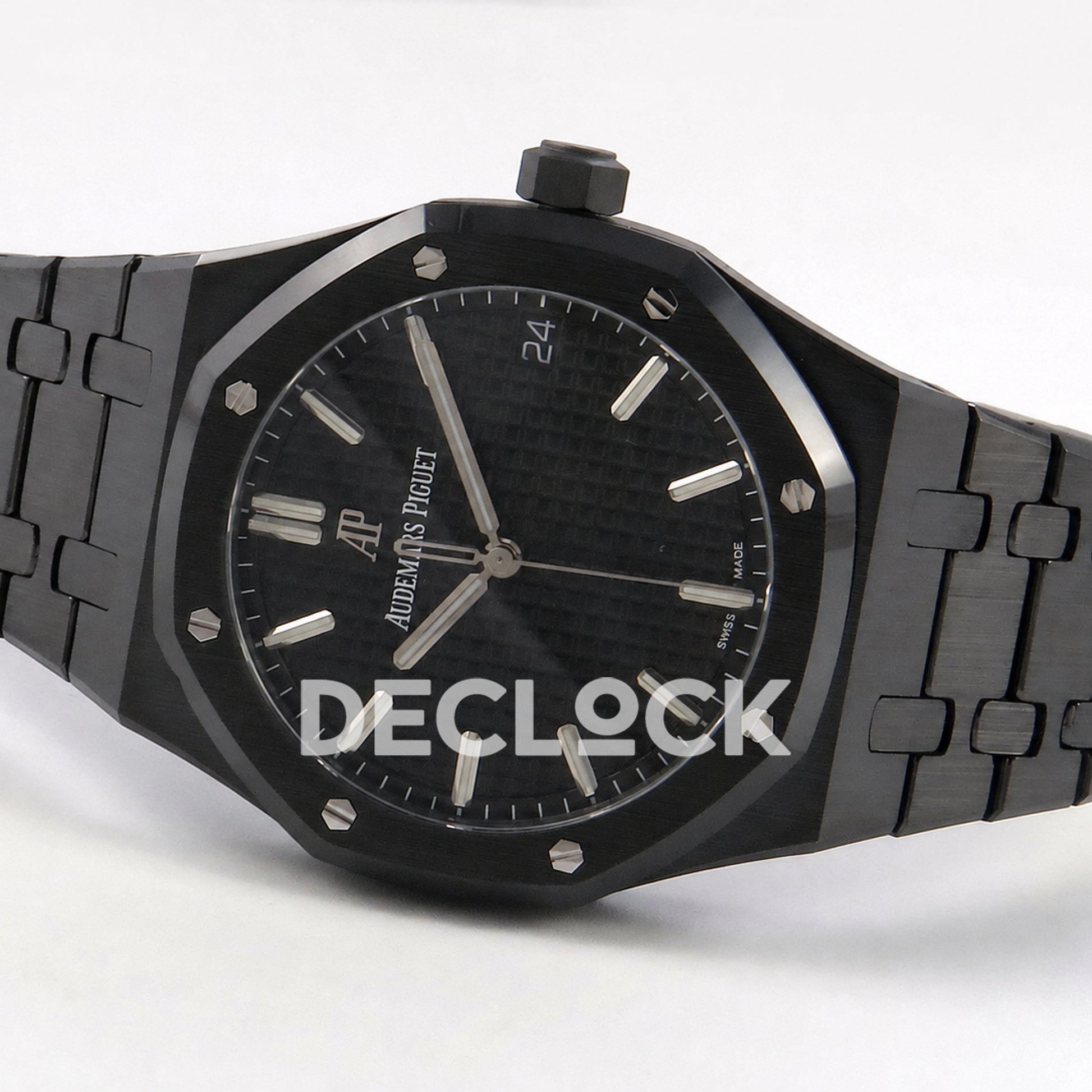 Audemars Piguet Royal Oak 41mm 15500 Black Ceramic ZF SA4302 Free Sprung Replica