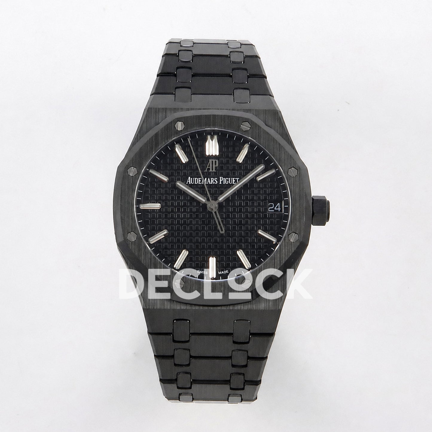 Audemars Piguet Royal Oak 41mm 15500 Black Ceramic ZF SA4302 Free Sprung Replica