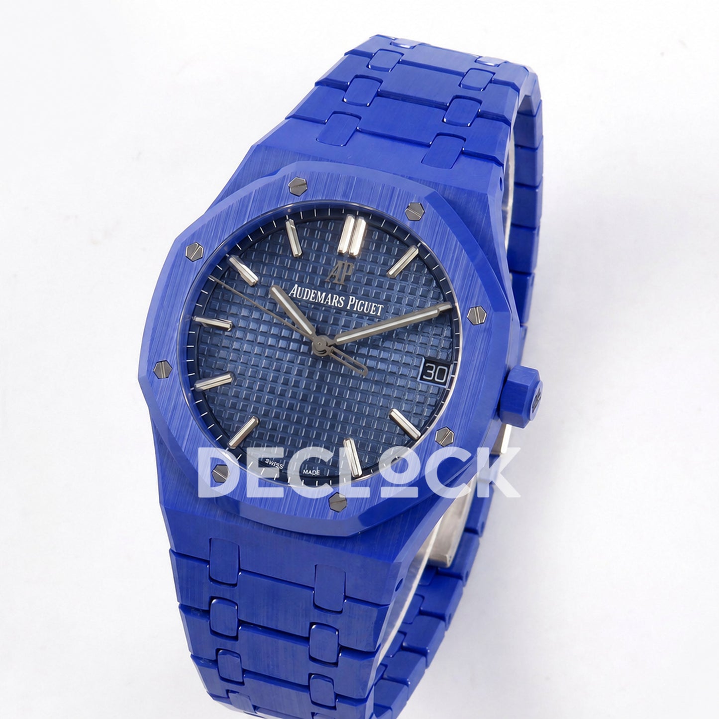 Audemars Piguet Royal Oak 41mm 15500 Blue Ceramic ZF SA4302 Free Sprung Replica