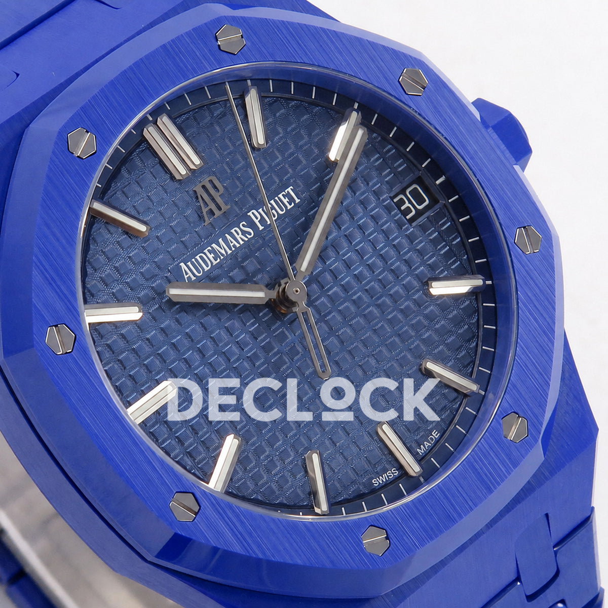 Audemars Piguet Royal Oak 41mm 15500 Blue Ceramic ZF SA4302 Free Sprung Replica