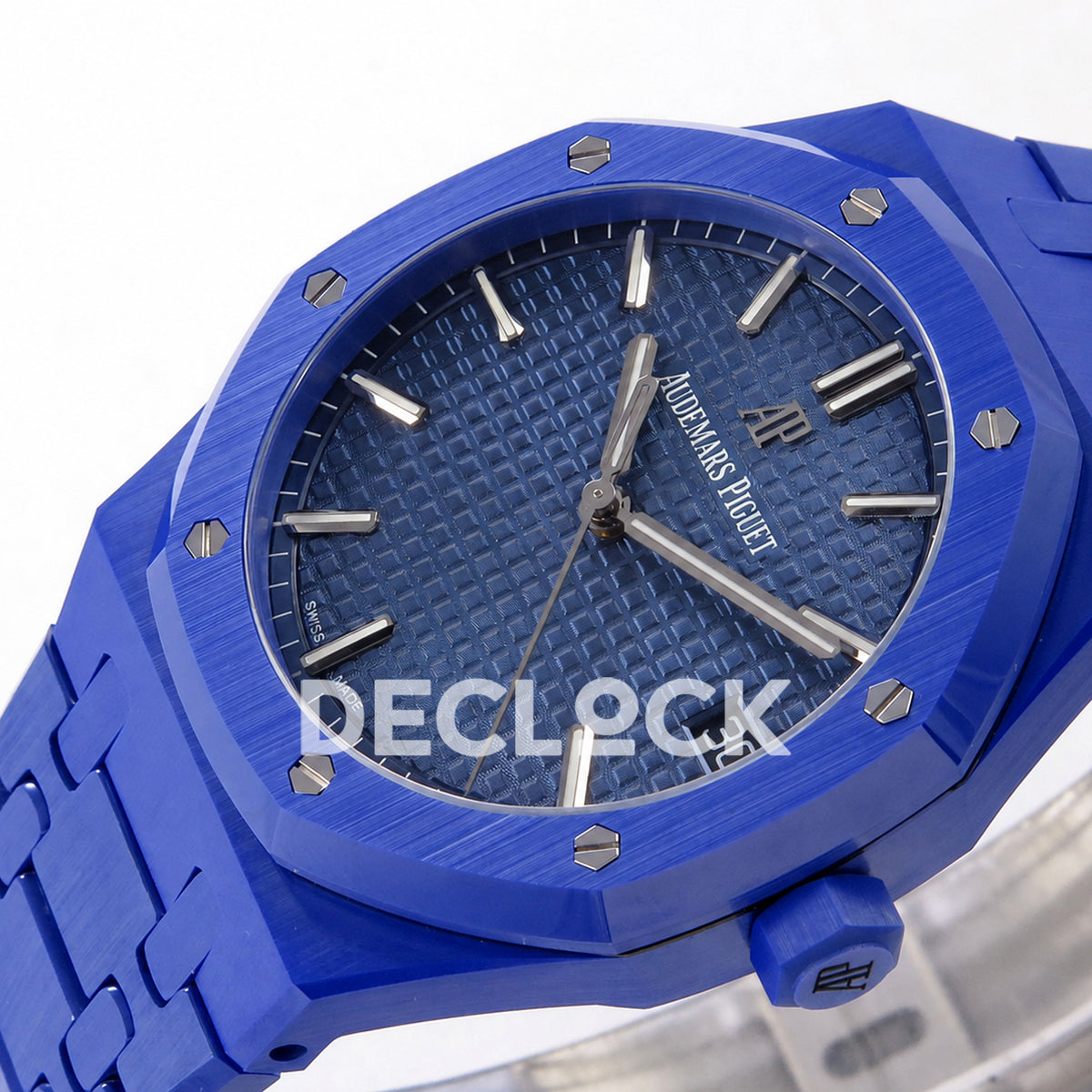 Audemars Piguet Royal Oak 41mm 15500 Blue Ceramic ZF SA4302 Free Sprung Replica
