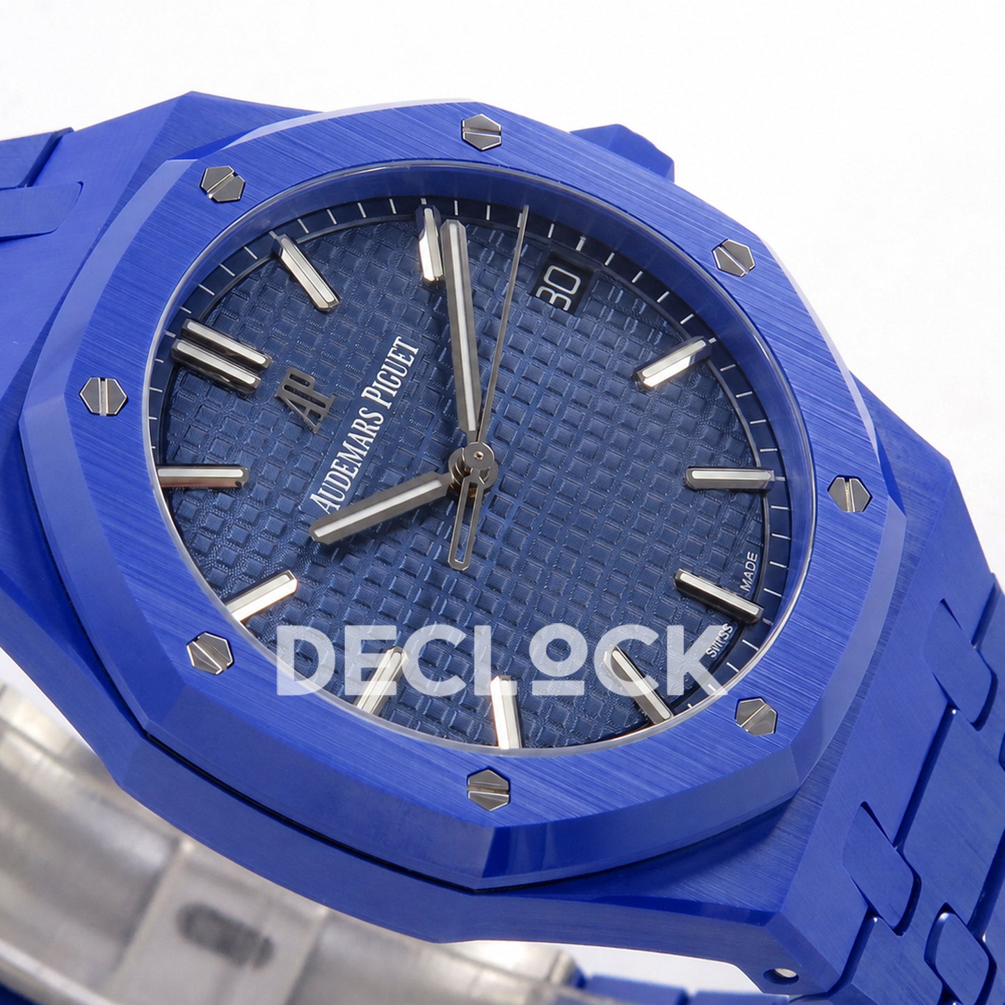 Audemars Piguet Royal Oak 41mm 15500 Blue Ceramic ZF SA4302 Free Sprung Replica