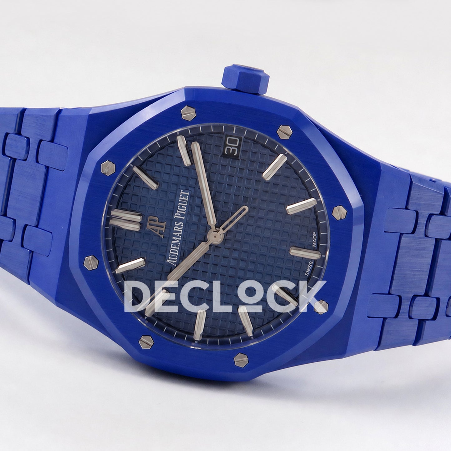Audemars Piguet Royal Oak 41mm 15500 Blue Ceramic ZF SA4302 Free Sprung Replica