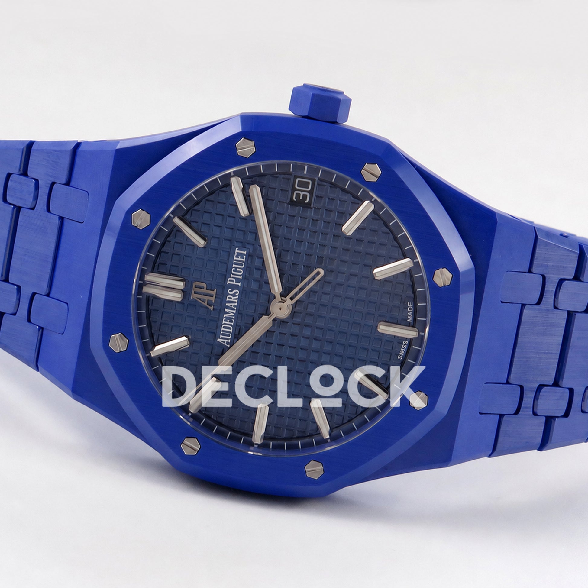 Audemars Piguet Royal Oak 41mm 15500 Blue Ceramic ZF SA4302 Free Sprung Replica