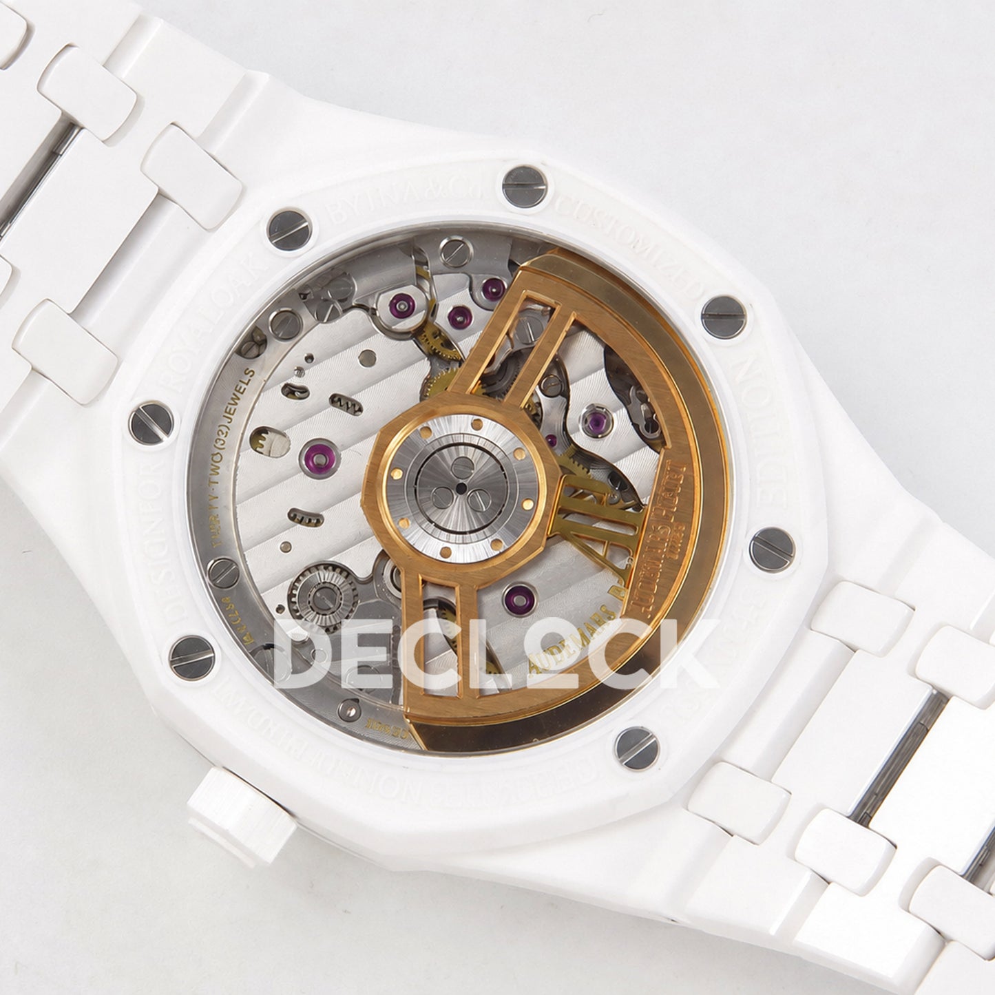 Audemars Piguet Royal Oak 41mm 15500 White Ceramic ZF SA4302 Free Sprung Replica