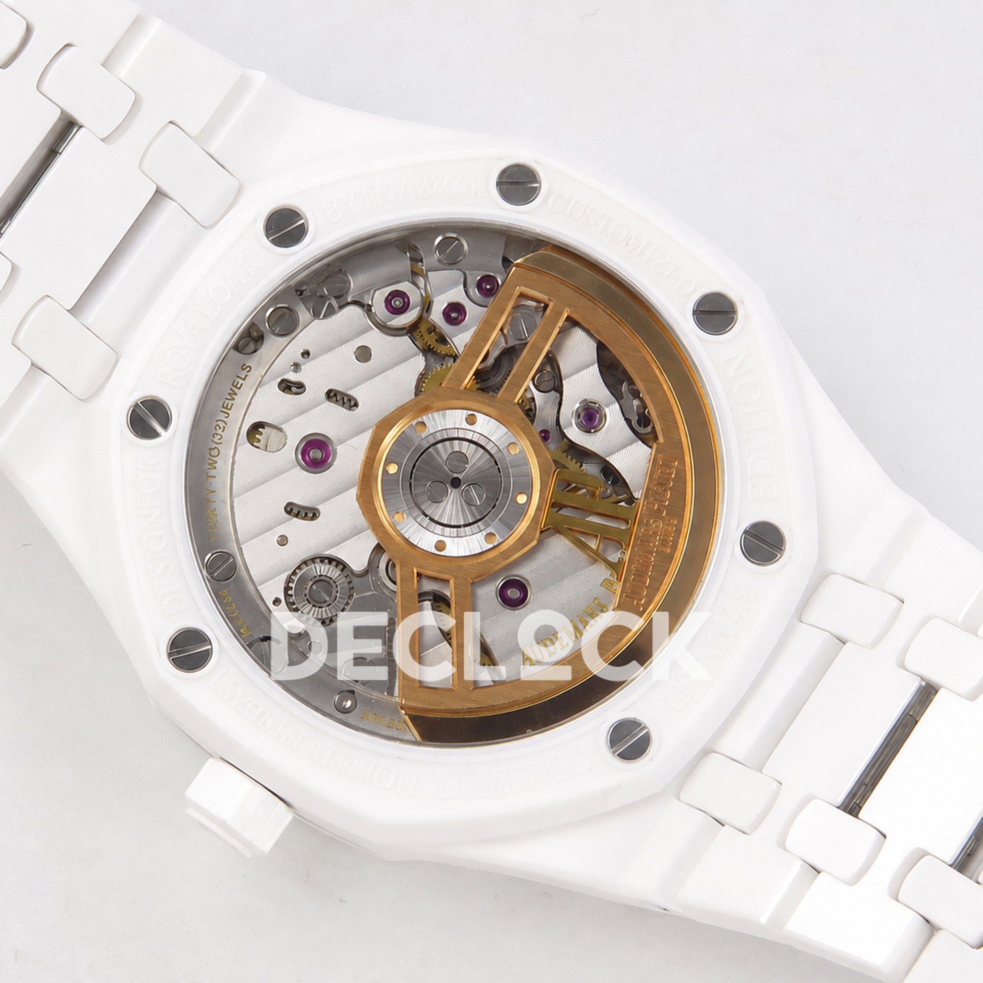 Audemars Piguet Royal Oak 41mm 15500 White Ceramic ZF SA4302 Free Sprung Replica