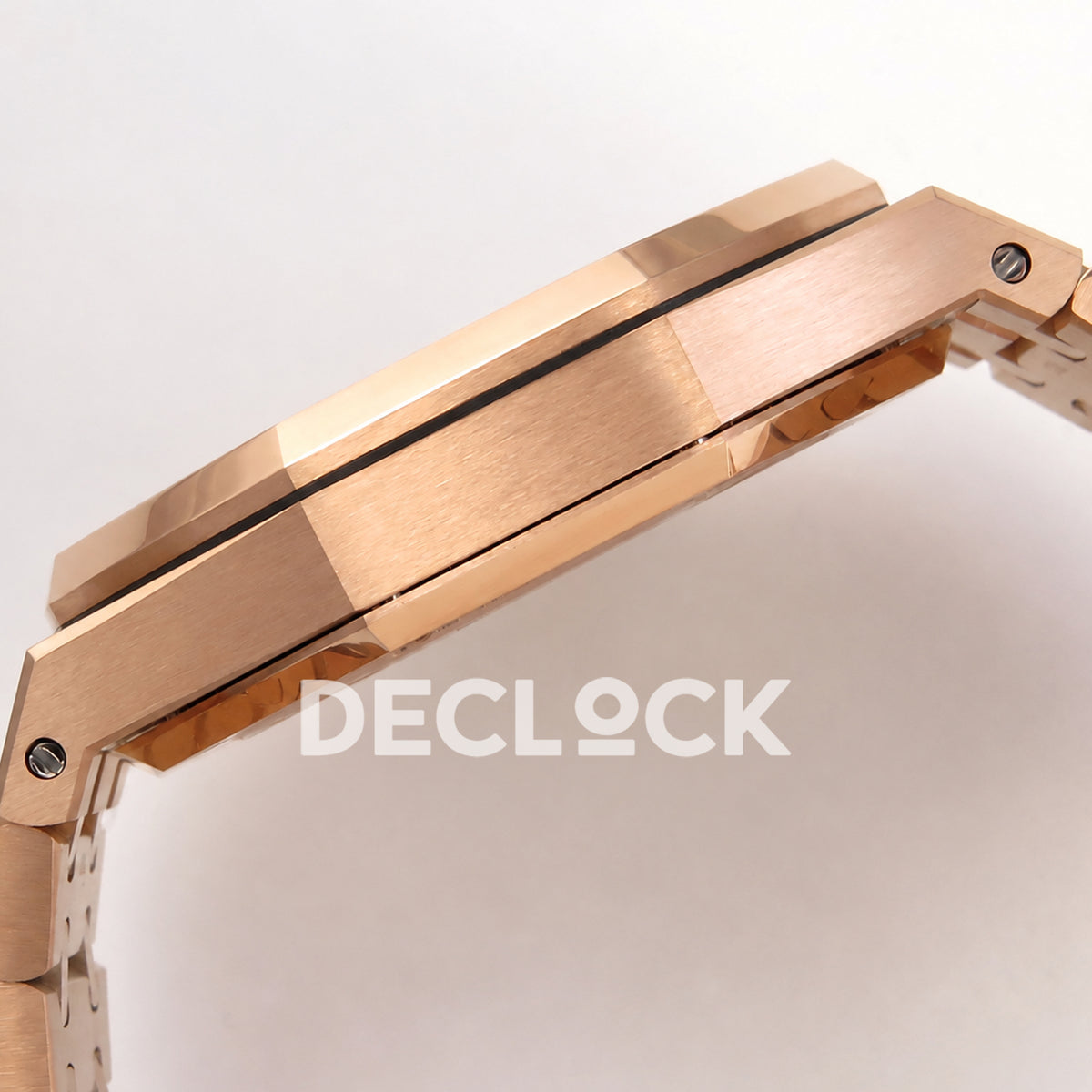 Audemars Piguet Royal Oak 15510OR.OO.1320OR.04 JF black dial rose gold bracelet DD4302 — case profile