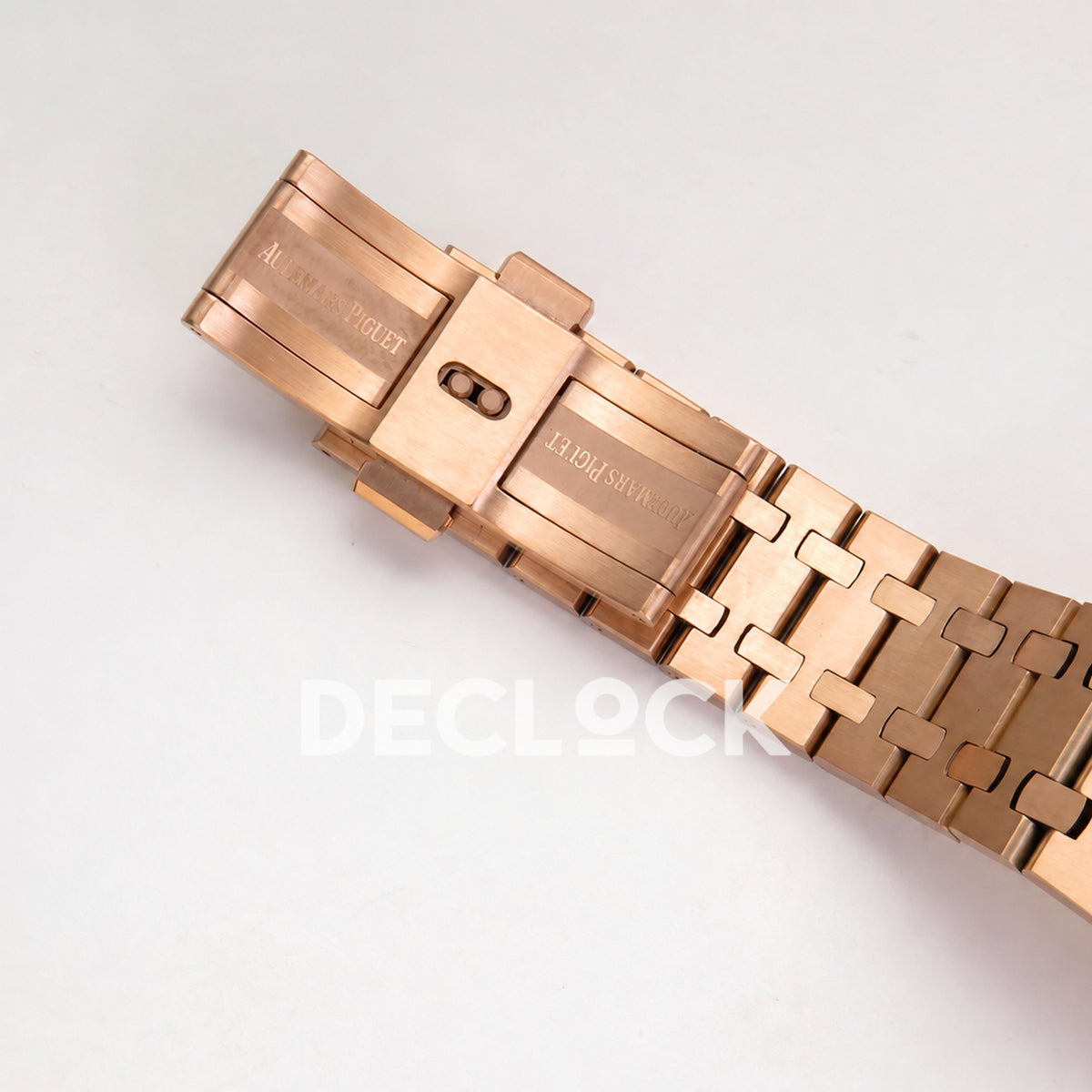 Audemars Piguet Royal Oak 15510OR.OO.1320OR.04 JF black dial rose gold bracelet DD4302 — clasp interior