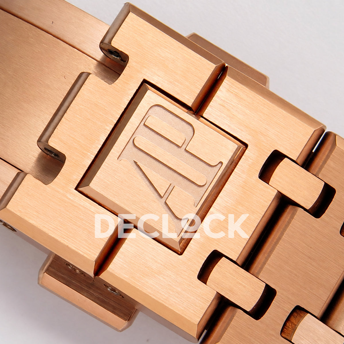 Audemars Piguet Royal Oak 15510OR.OO.1320OR.03 JF blue dial rose gold bracelet DD4302 — clasp logo