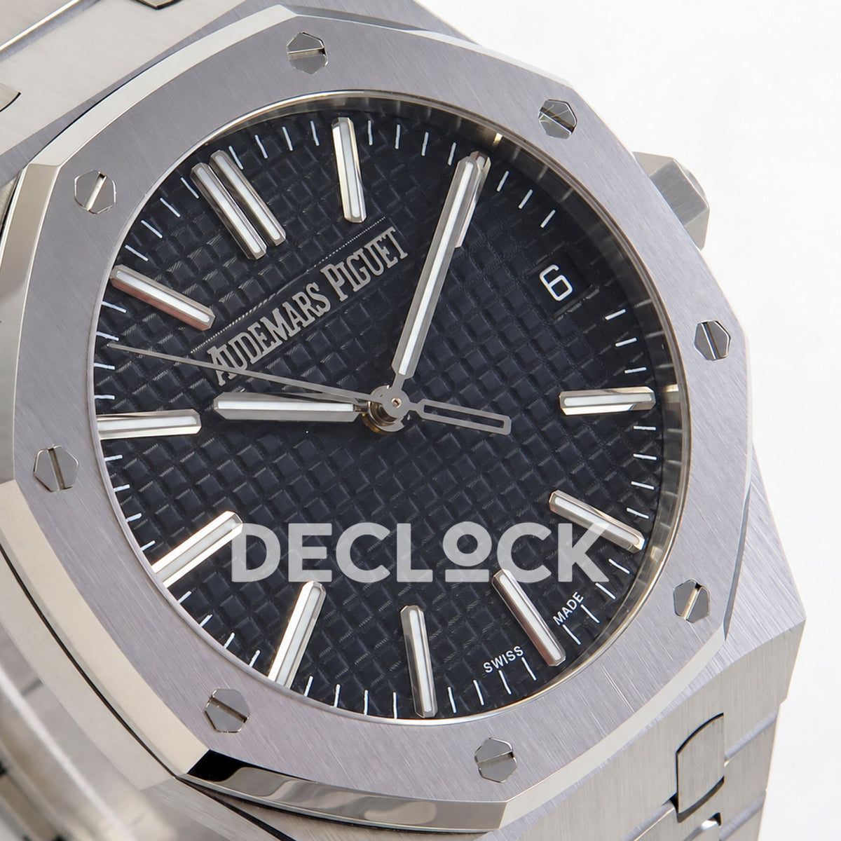 Audemars Piguet Royal Oak 15510 JF steel black dial DD4302 — angled dial