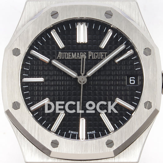 Audemars Piguet Royal Oak 15510 JF steel black dial DD4302 — dial close up