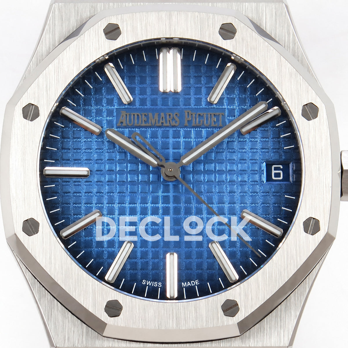 Audemars Piguet Royal Oak 15510 JF steel blue ombre dial DD4302 — dial close up