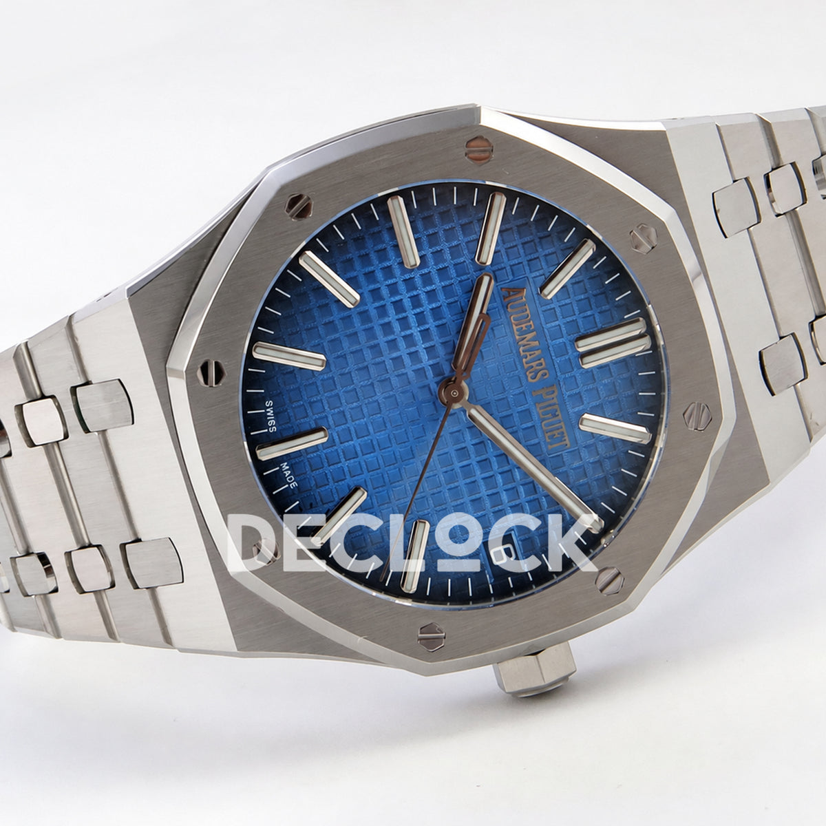 Audemars Piguet Royal Oak 15510 JF steel blue ombre dial DD4302 — horizontal left