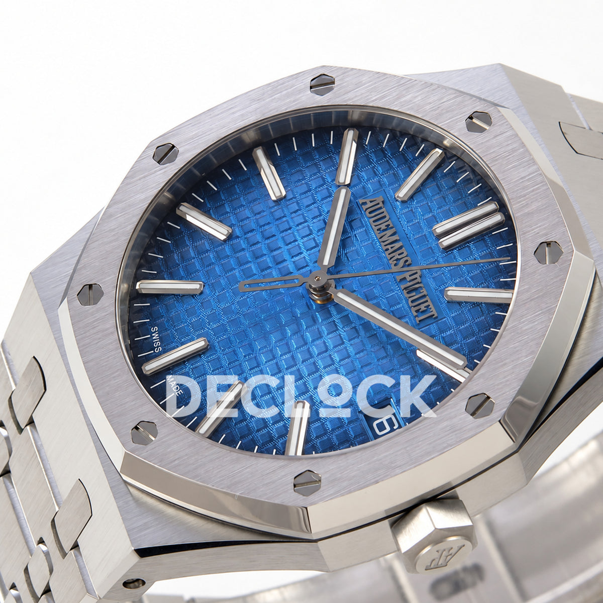 Audemars Piguet Royal Oak 15510 JF steel blue ombre dial DD4302 — right angle
