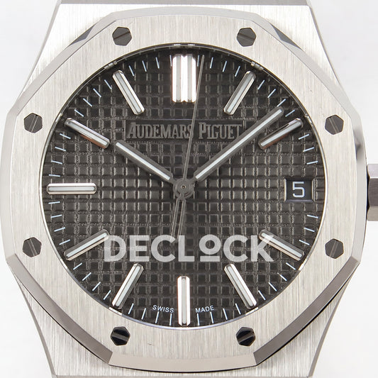 Audemars Piguet Royal Oak 15510 JF steel gray dial DD4302 — dial close up