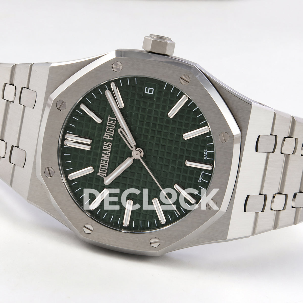 Audemars Piguet Royal Oak 15510 JF steel green dial DD4302 — horizontal right