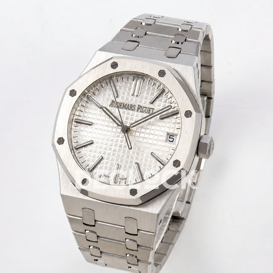 Audemars Piguet Royal Oak 15510 JF steel silver white dial DD4302 — angled front
