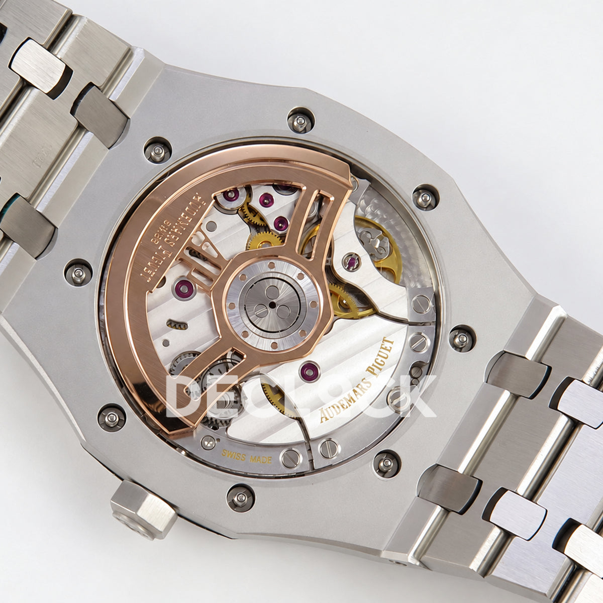 Audemars Piguet Royal Oak 15510 JF steel silver white dial DD4302 — rotor angle