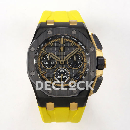 Audemars Piguet Royal Oak Offshore 43mm 26420 Black Ceramic Yellow Strap DDF DD4401 Super Clone