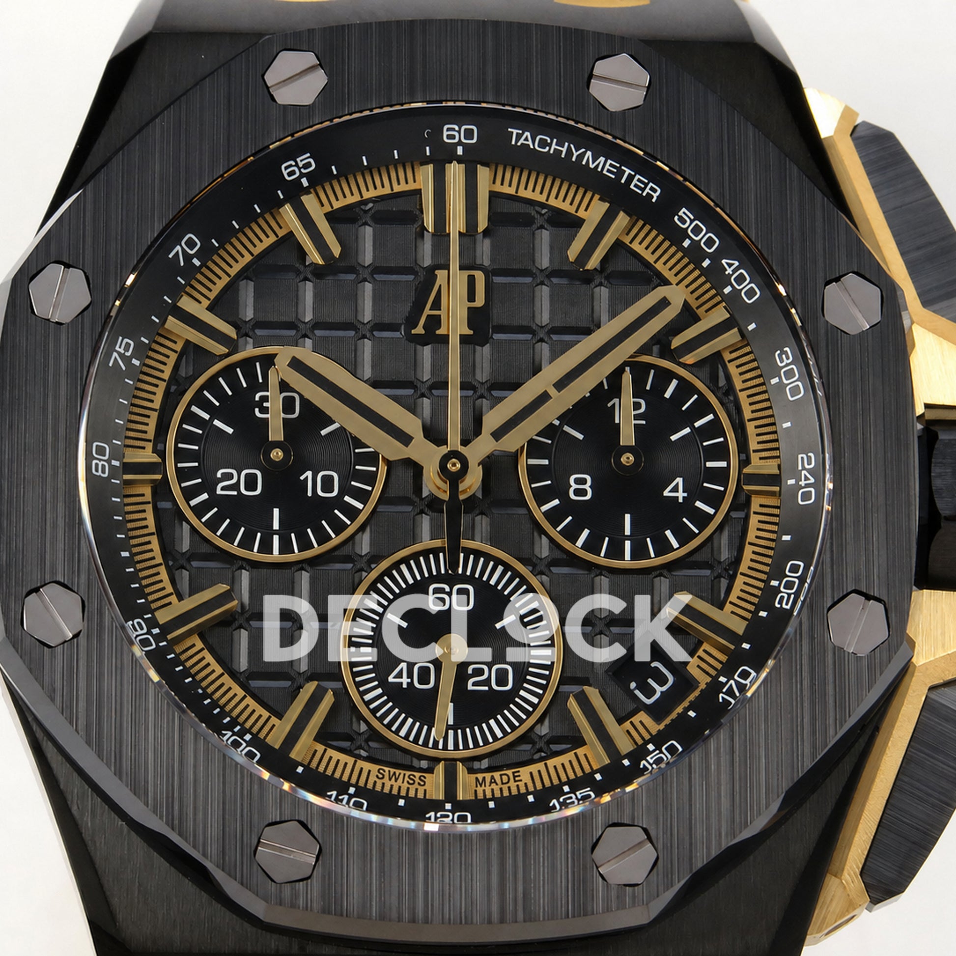 Audemars Piguet Royal Oak Offshore 43mm 26420 Black Ceramic Yellow Strap DDF DD4401 Super Clone