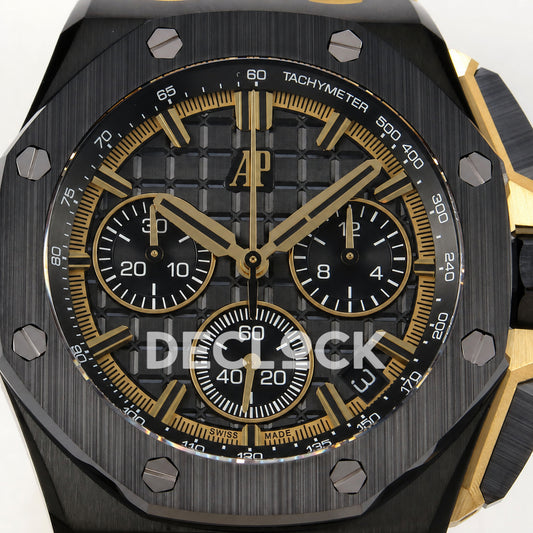 Audemars Piguet Royal Oak Offshore 43mm 26420 Black Ceramic Yellow Strap DDF DD4401 Super Clone