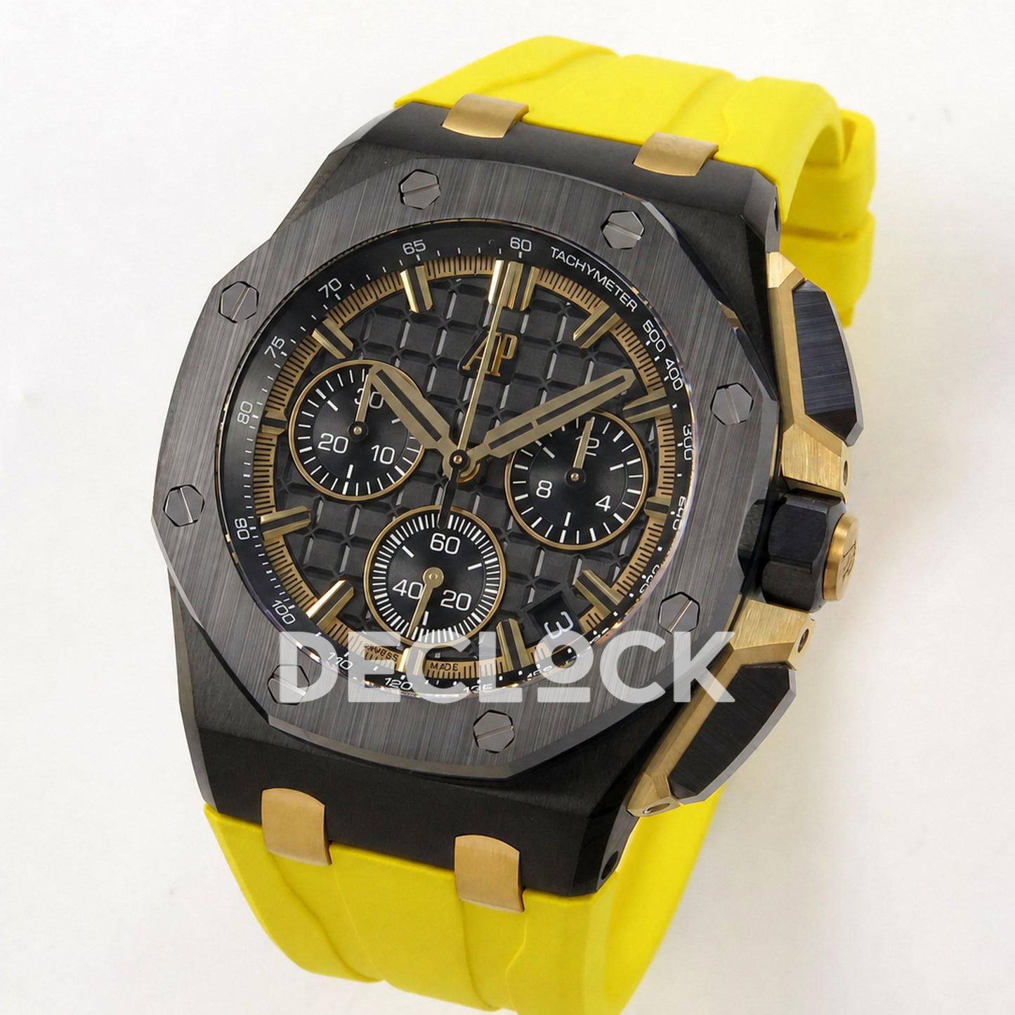 Audemars Piguet Royal Oak Offshore 43mm 26420 Black Ceramic Yellow Strap DDF DD4401 Super Clone
