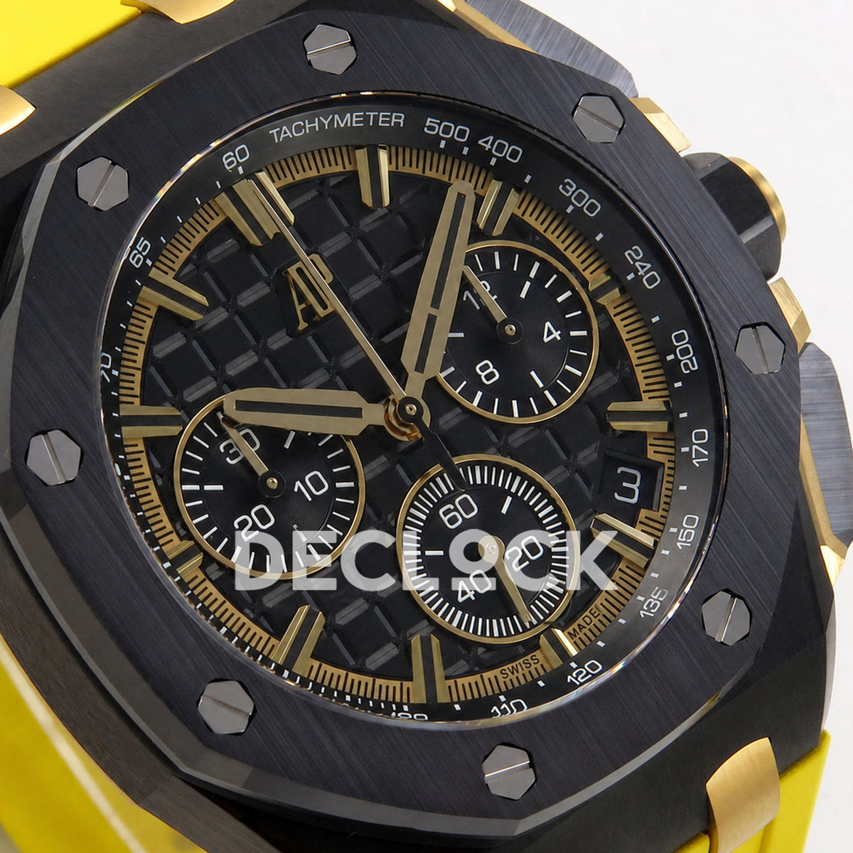 Audemars Piguet Royal Oak Offshore 43mm 26420 Black Ceramic Yellow Strap DDF DD4401 Super Clone