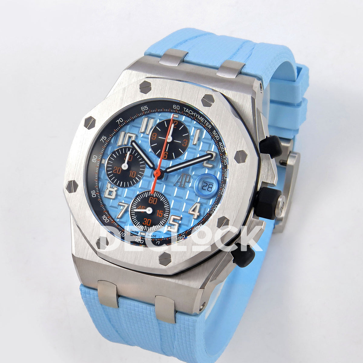 Audemars Piguet Royal Oak Offshore 42 26238ST.OO.A340CA.01 Steel Baby Blue OCTA SA4404 Free Sprung replica - three quarter