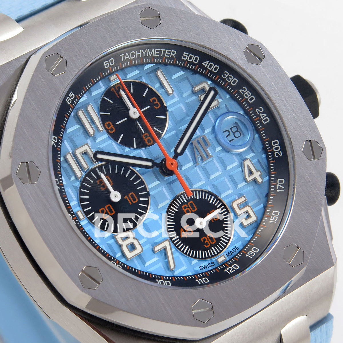 Audemars Piguet Royal Oak Offshore 42 26238ST.OO.A340CA.01 Steel Baby Blue OCTA SA4404 Free Sprung replica - dial angle