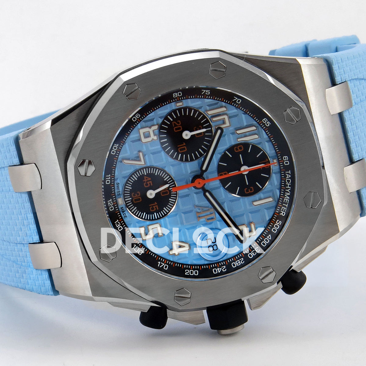 Audemars Piguet Royal Oak Offshore 42 26238ST.OO.A340CA.01 Steel Baby Blue OCTA SA4404 Free Sprung replica - full watch left