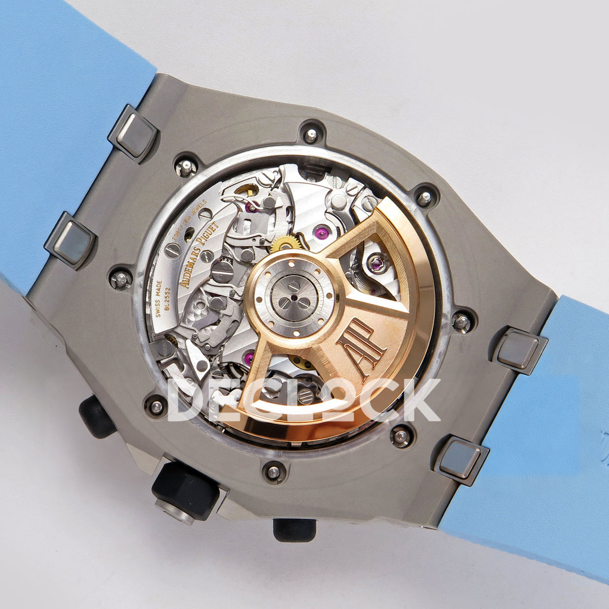 Audemars Piguet Royal Oak Offshore 42 26238ST.OO.A340CA.01 Steel Baby Blue OCTA SA4404 Free Sprung replica - movement rotor left