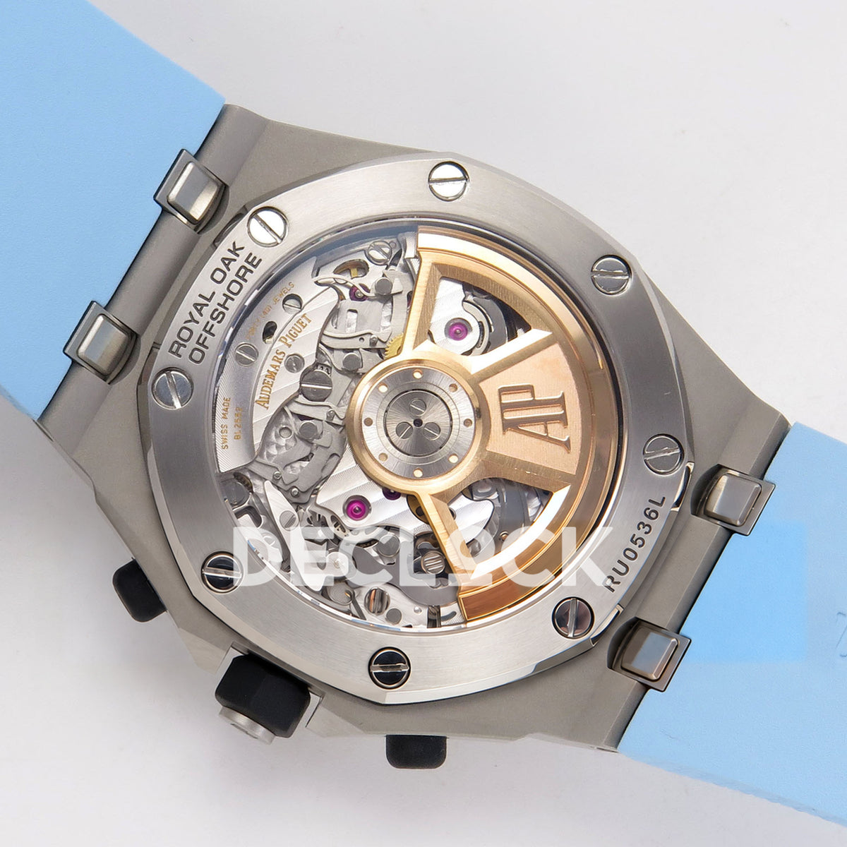 Audemars Piguet Royal Oak Offshore 42 26238ST.OO.A340CA.01 Steel Baby Blue OCTA SA4404 Free Sprung replica - transparent caseback