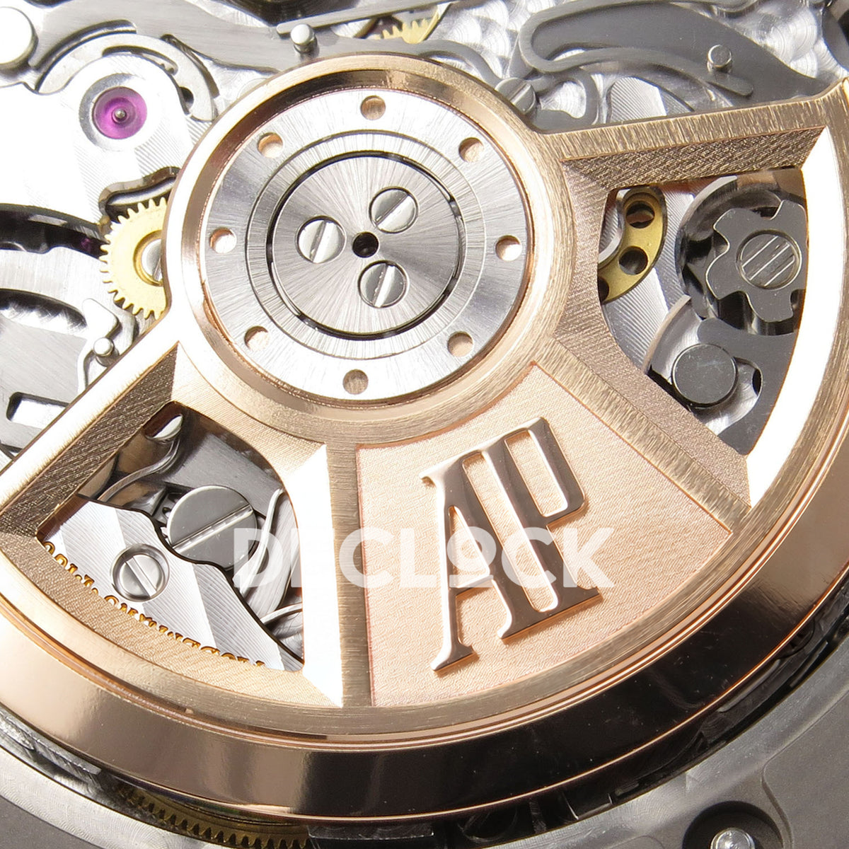 Audemars Piguet Royal Oak Offshore 42 26238TI.OO.A056CA.01 Titanium Green OCTA SA4404 Free Sprung replica - rotor detail