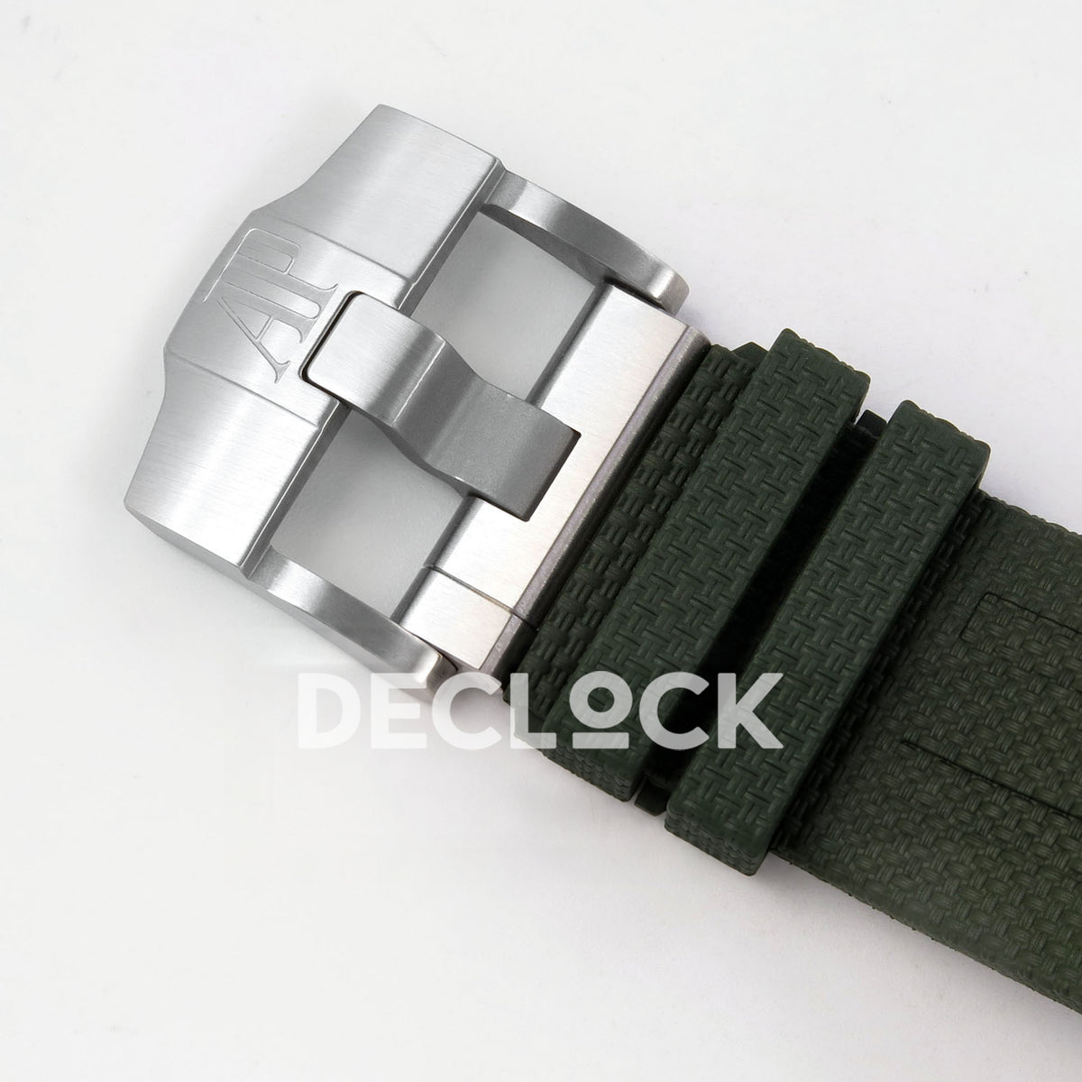 Audemars Piguet Royal Oak Offshore 42 26238TI.OO.A056CA.01 Titanium Green OCTA SA4404 Free Sprung replica - tang buckle front