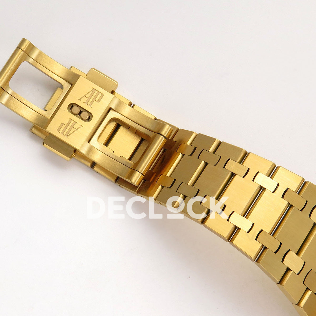 Audemars Piguet Royal Oak Openworked 15407BA DDF replica - inside double folding clasp and original AP marks