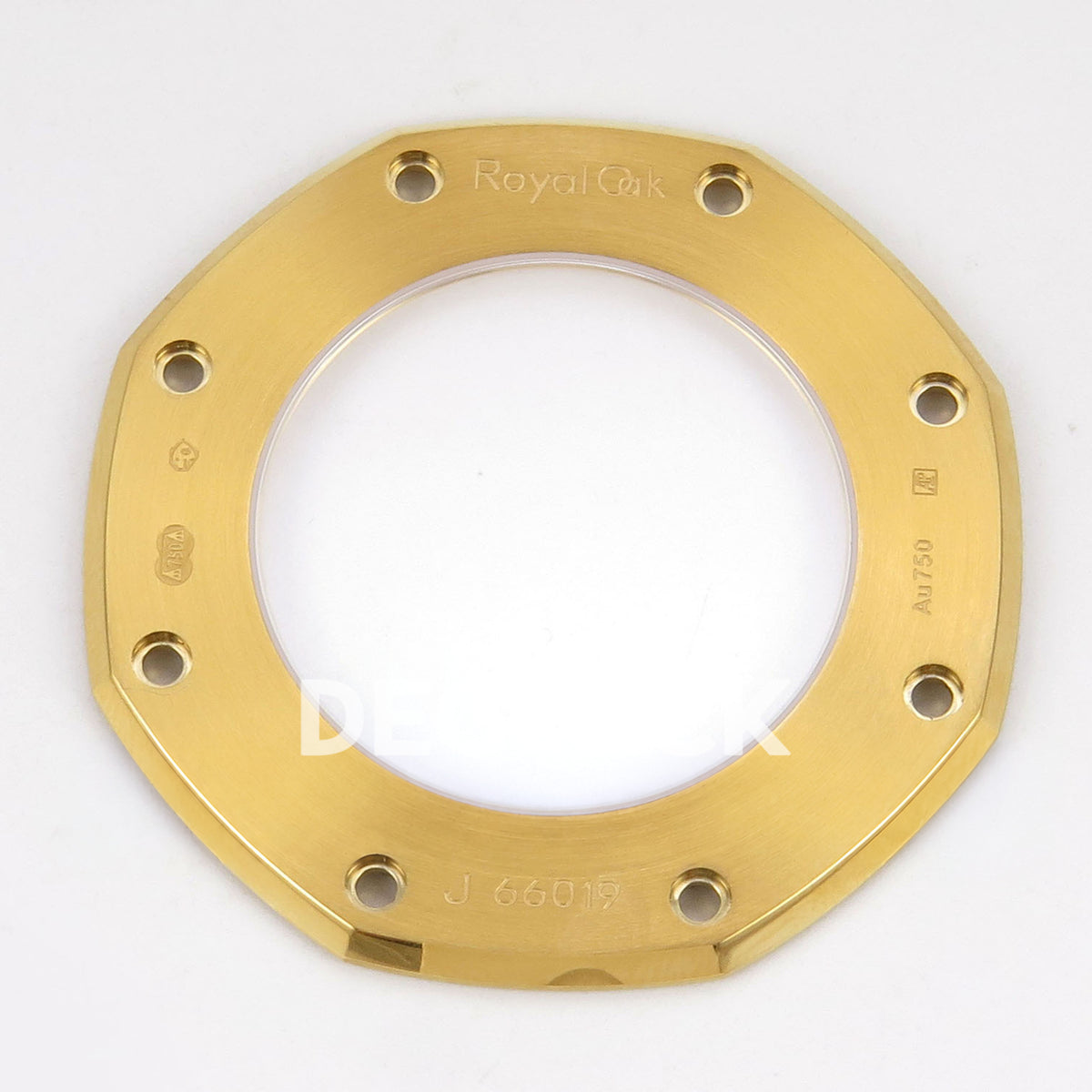 Audemars Piguet Royal Oak Openworked 15407BA DDF replica - detached caseback ring with original Royal Oak, Au750 and J66019 engravings
