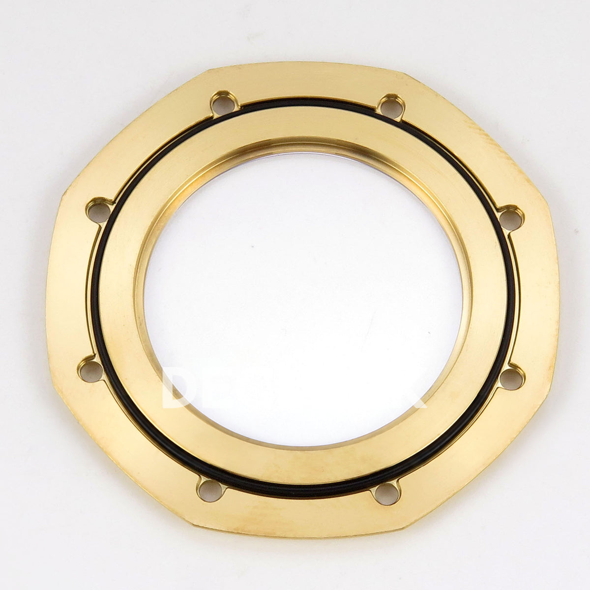 Audemars Piguet Royal Oak Openworked 15407BA DDF replica - inside transparent caseback ring and original black gasket