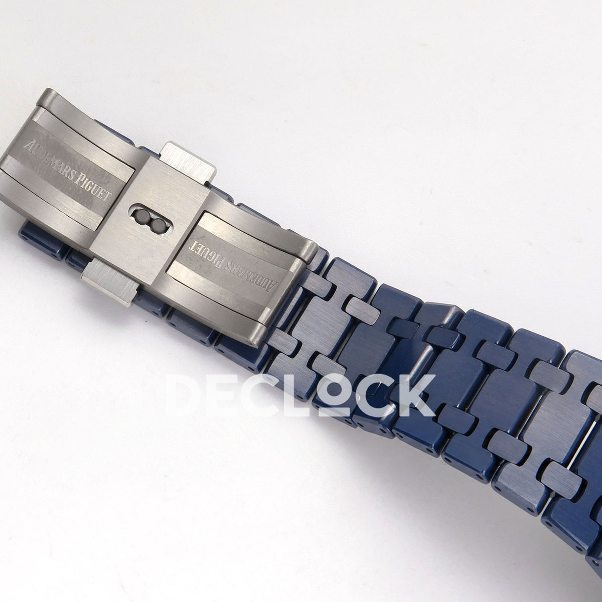Audemars Piguet Royal Oak Openworked 15416CD DDF replica - double folding clasp with original Audemars Piguet engravings