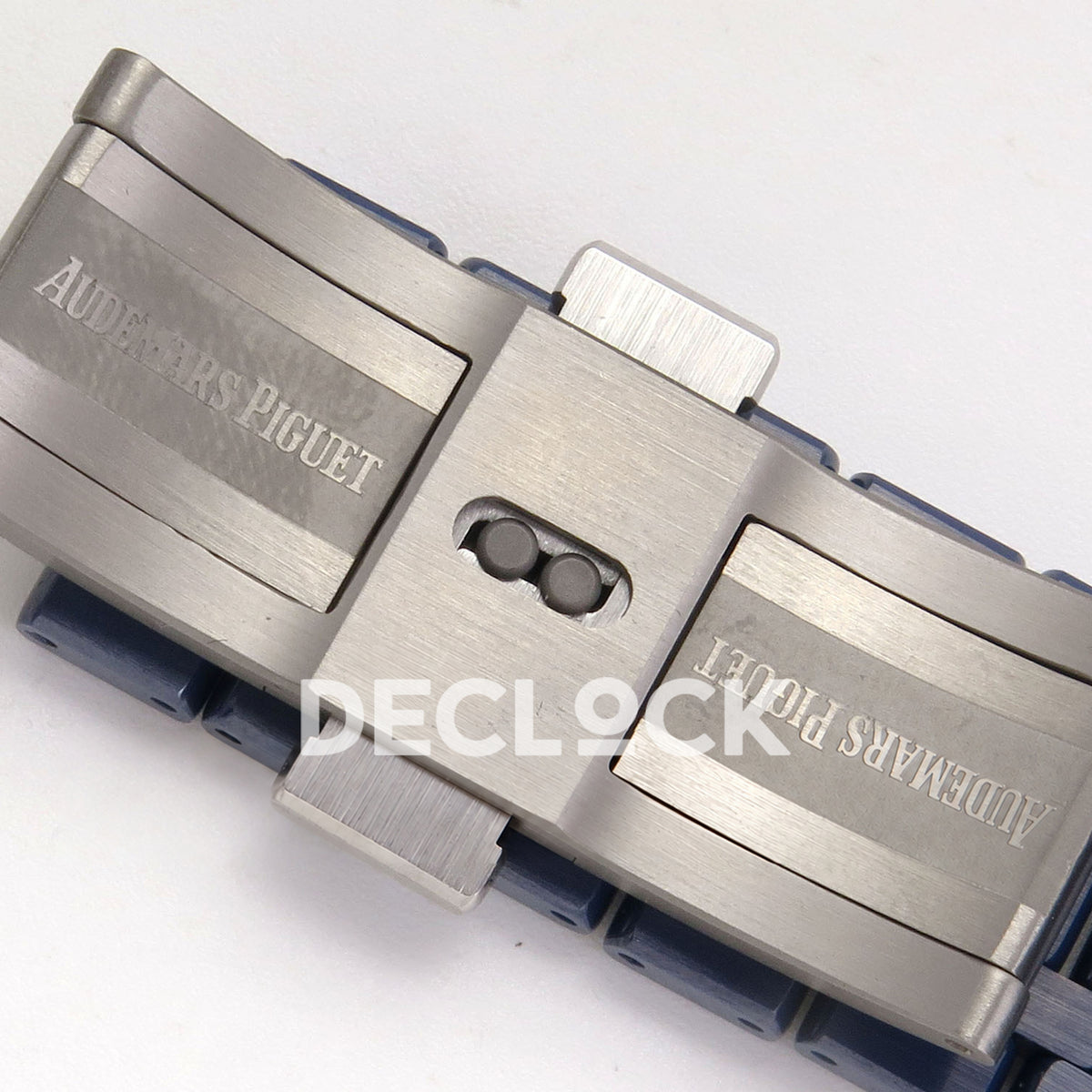 Audemars Piguet Royal Oak Openworked 15416CD DDF replica - original Audemars Piguet engravings on both inner folding clasp plates