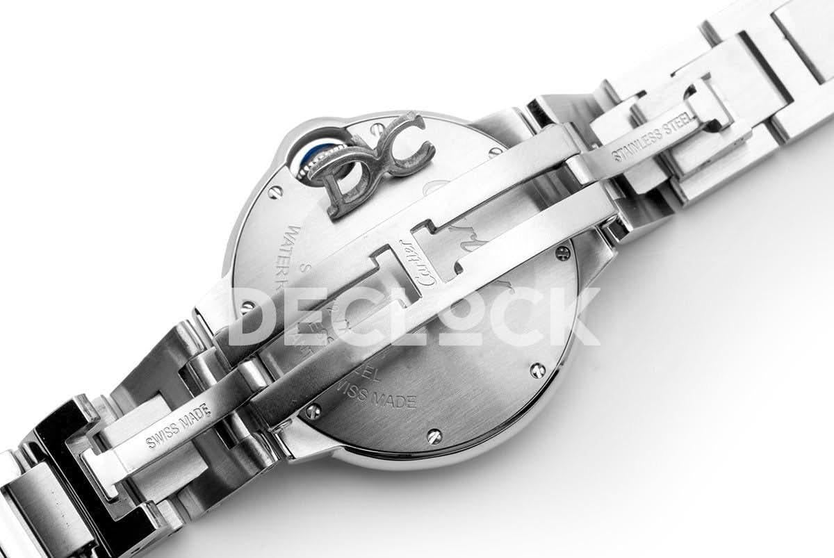 Replica Cartier Ballon Bleu de Cartier 28mm White Dial in Steel |  Declock.