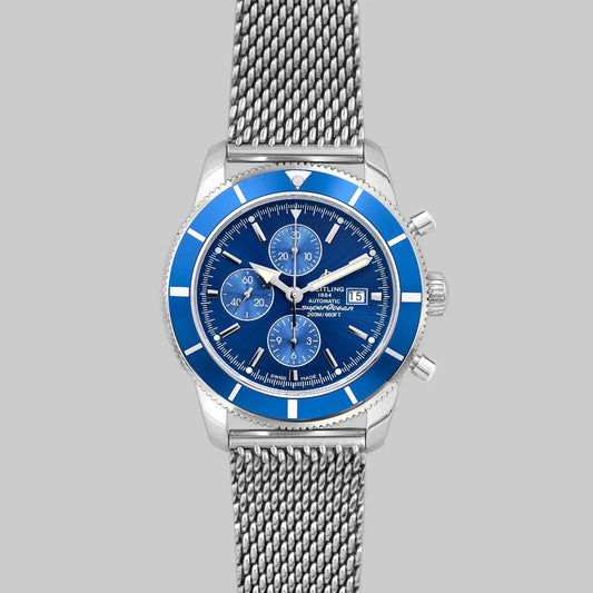 Breitling Superocean Heritage II B20 Automatic 44mm in Black Dial on Black and Silver Bezel Replica Watch