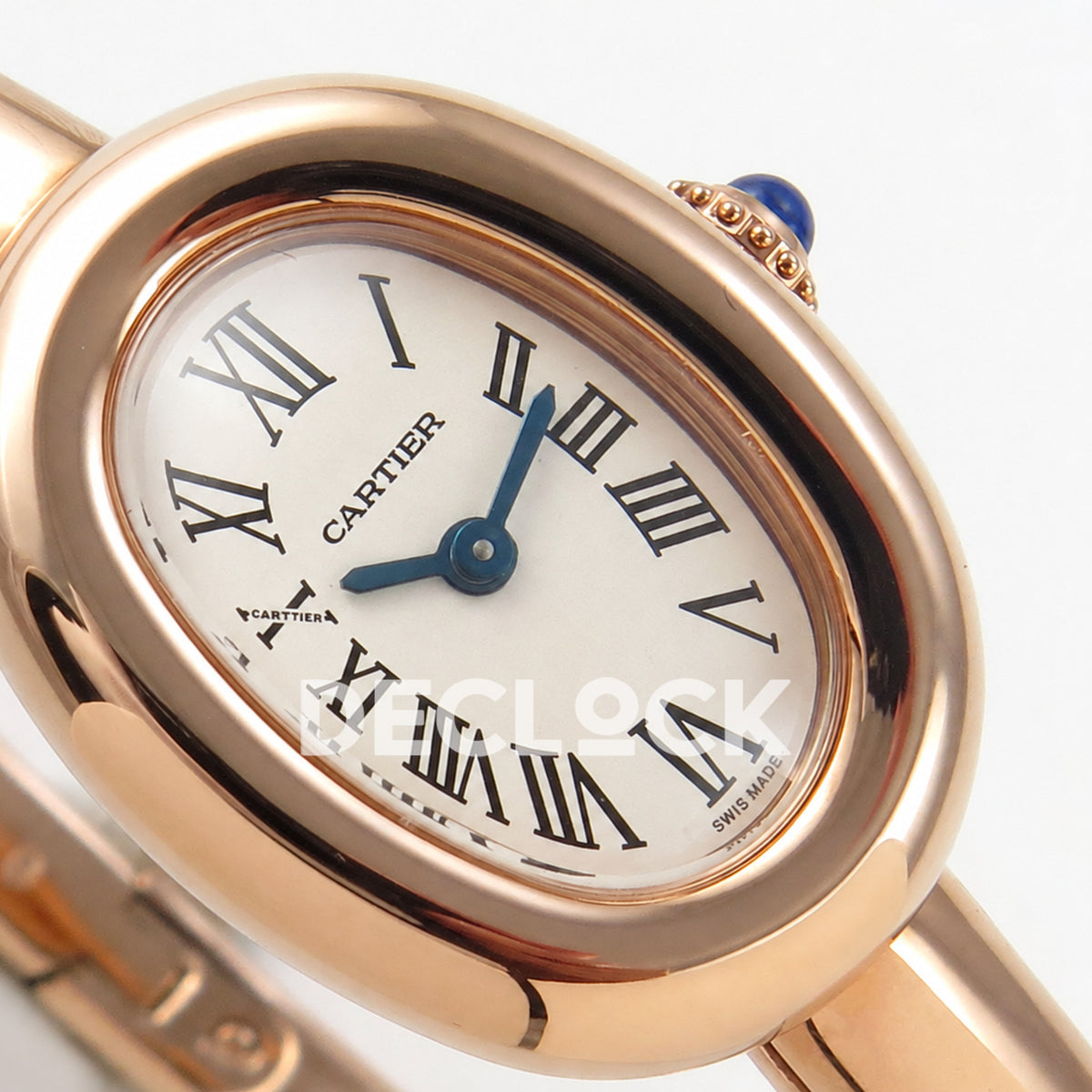 Cartier Baignoire Rose Gold Plated Bangle Size 17 BLSF Swiss Quartz