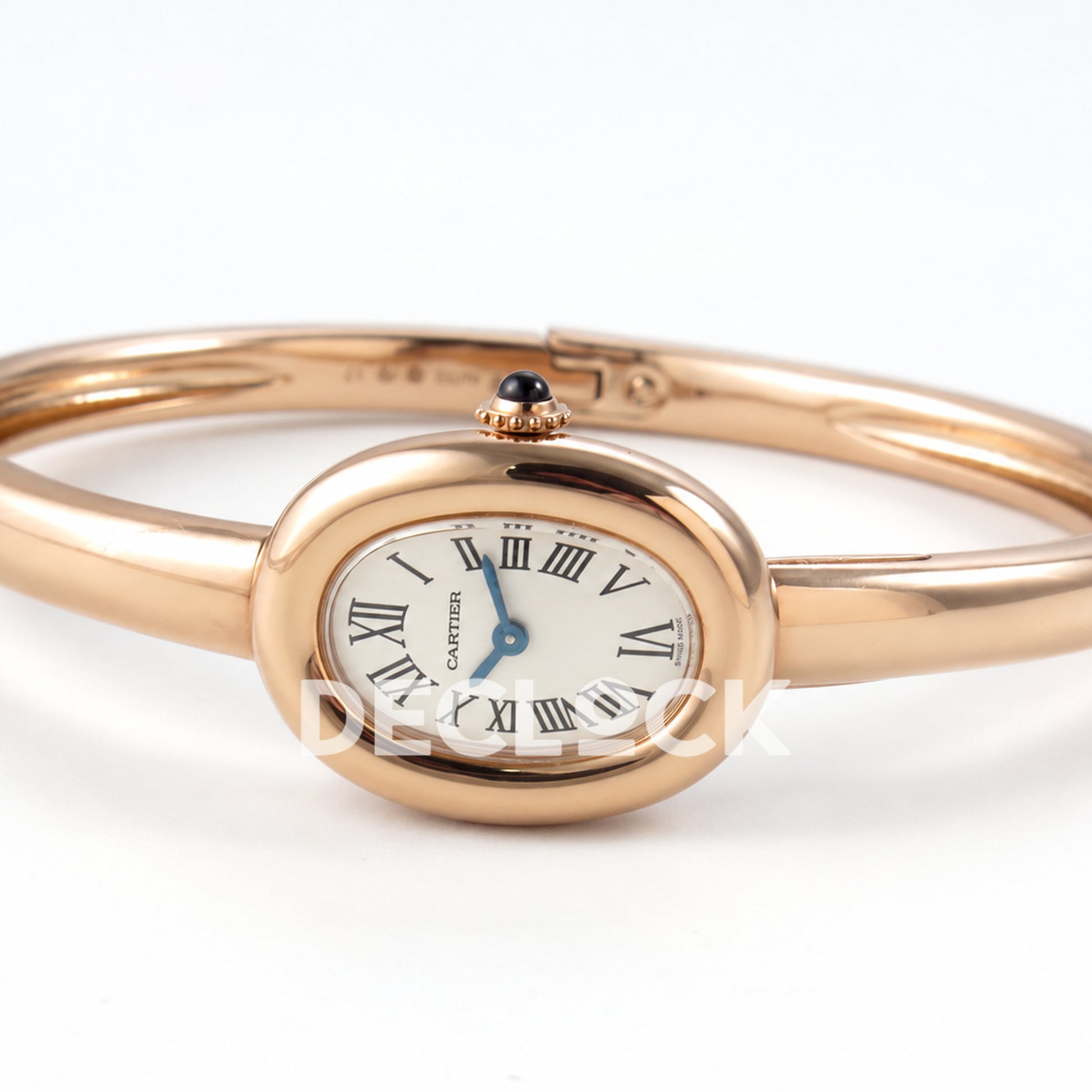 Cartier Baignoire Rose Gold Plated Bangle Size 17 BLSF Swiss Quartz