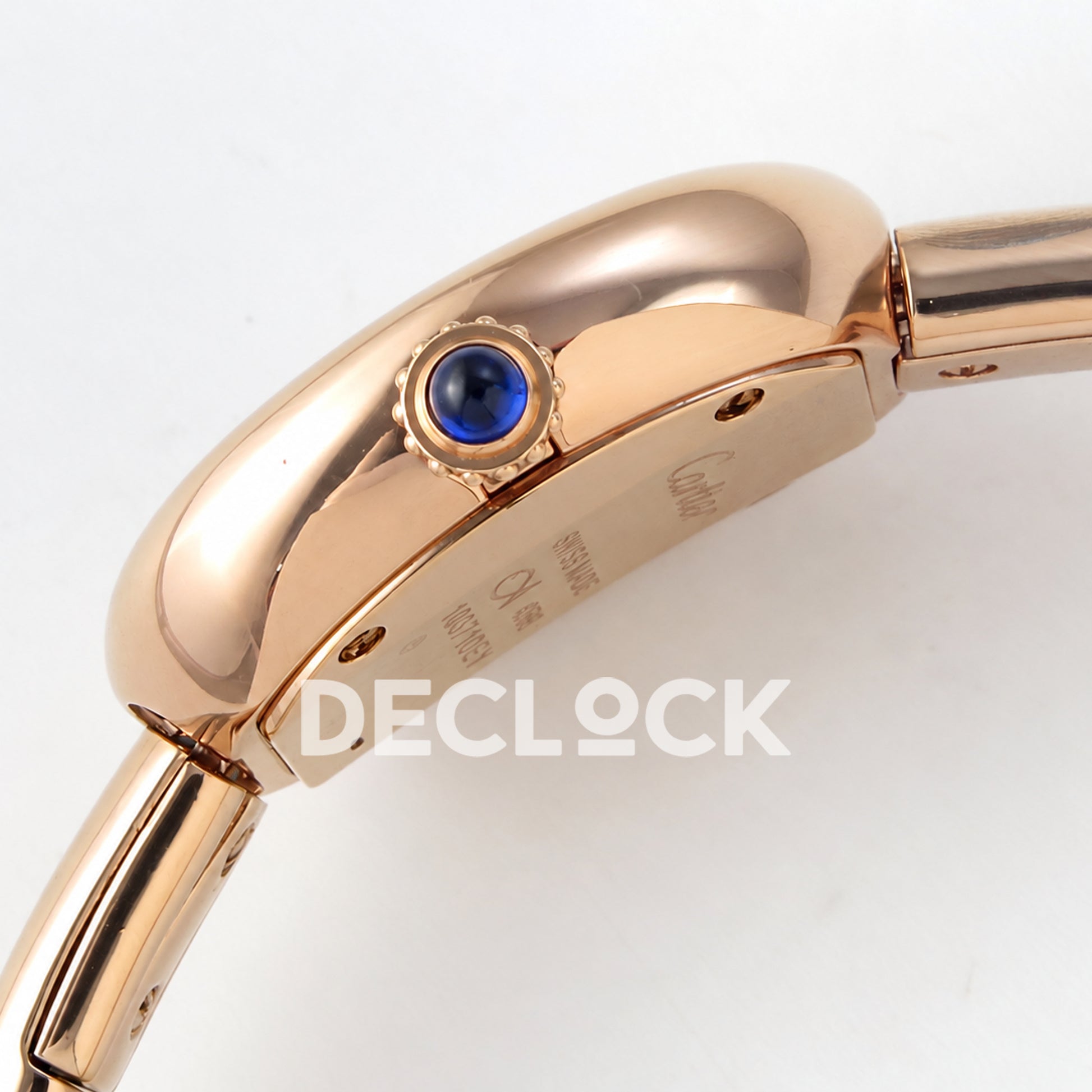 Cartier Baignoire Rose Gold Plated Bangle Size 17 BLSF Swiss Quartz