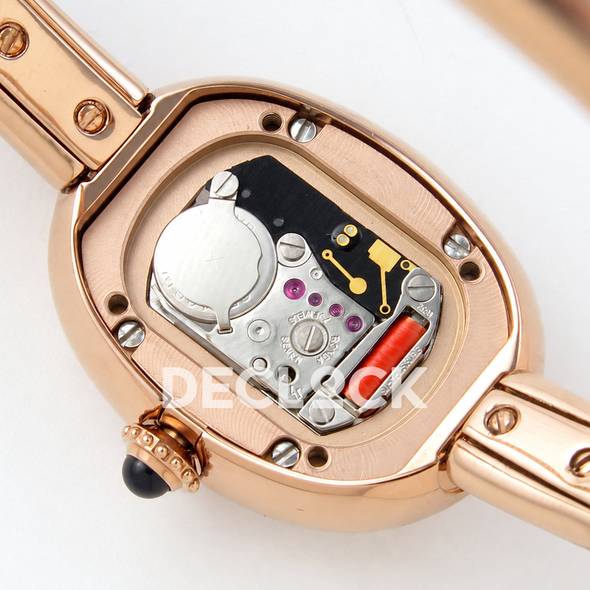 Cartier Baignoire Rose Gold Plated Bangle Size 17 BLSF Swiss Quartz