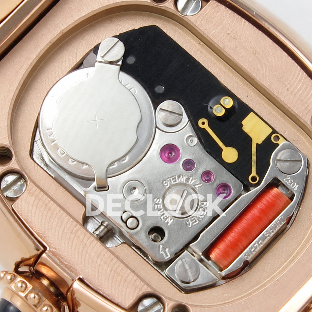 Cartier Baignoire Rose Gold Plated Bangle Size 17 BLSF Swiss Quartz