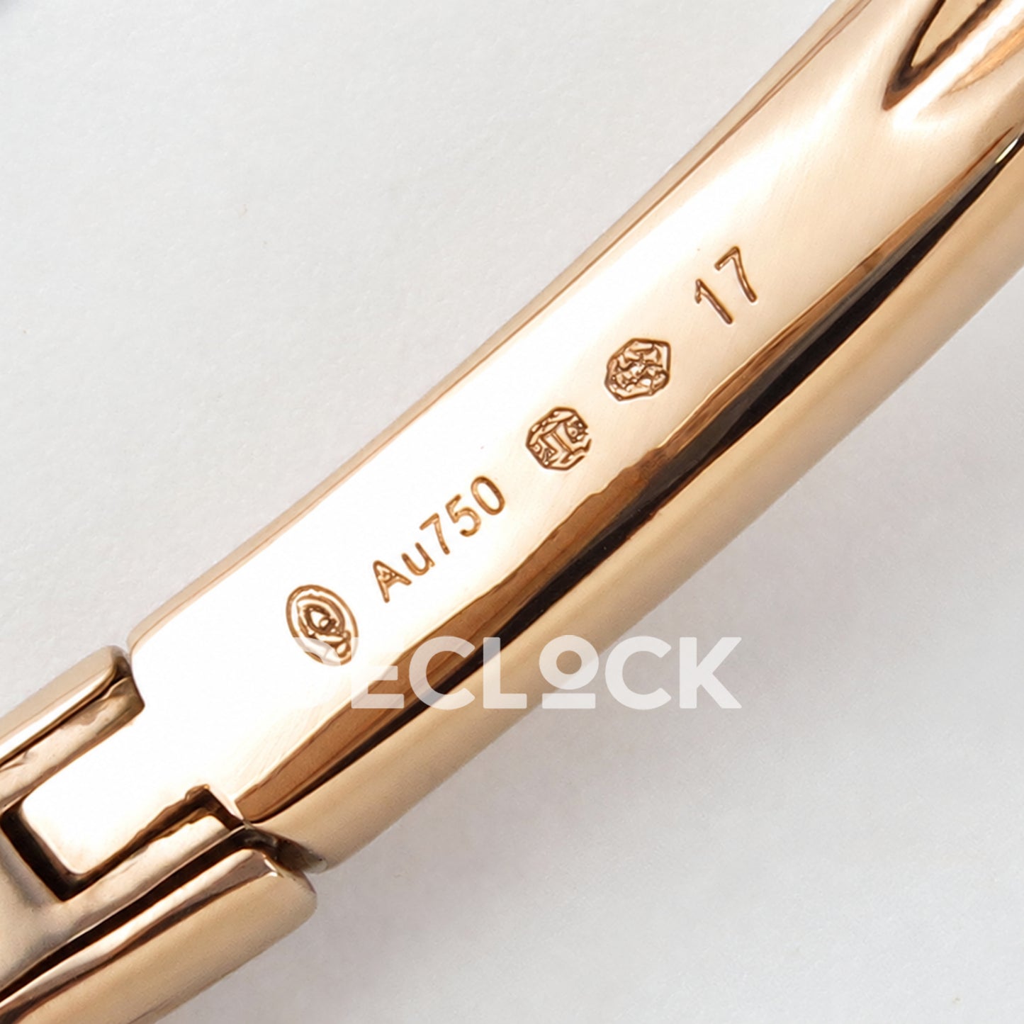 Cartier Baignoire Rose Gold Plated Bangle Size 17 BLSF Swiss Quartz