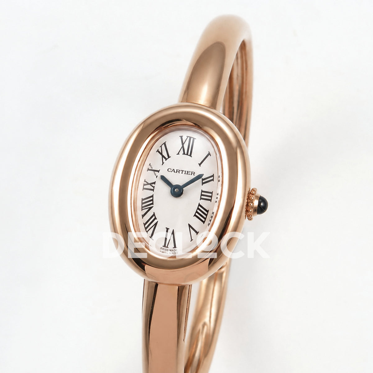 Cartier Baignoire Rose Gold Plated Bangle Size 16 BLSF Swiss Quartz