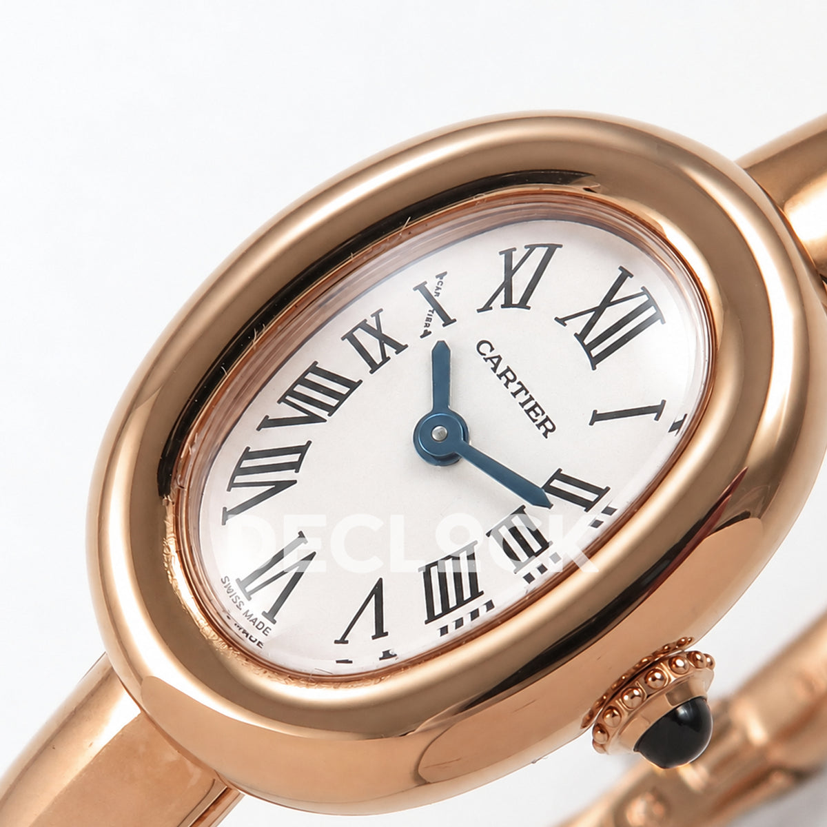 Cartier Baignoire Rose Gold Plated Bangle Size 16 BLSF Swiss Quartz